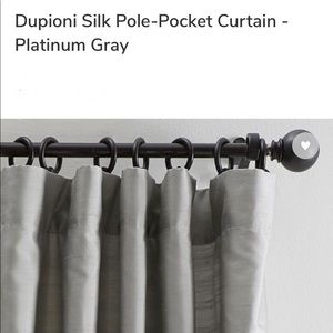 4 Pottery Barn Dupioni Silk Pole-Pocket Curtains